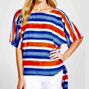 Michael Kors Sunset Illusion Tie Side Top Size Small